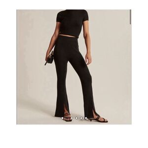 Abercrombie & Fitch Black Flare Pants